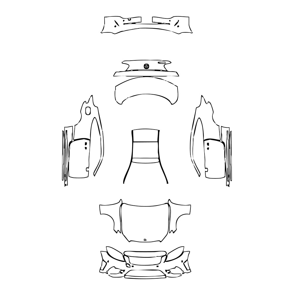 Pre-Cut PPF Mercedes-Benz C Class Coupe AMG Line 2019 - PPF-Kits