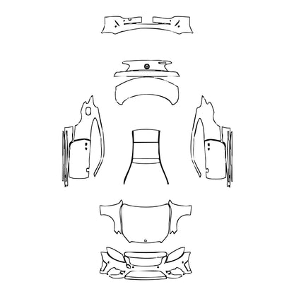 Pre-Cut PPF Mercedes-Benz C Class Coupe AMG Line 2023 - PPF-Kits