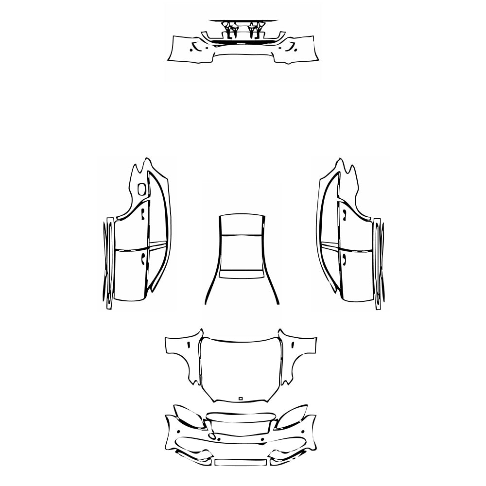 Pre-Cut PPF Mercedes-Benz C Class Estate AMG C43 2015 - PPF-Kits