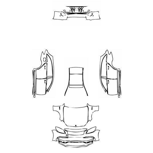 Pre-Cut PPF Mercedes-Benz C Class Estate AMG C63 S 2015 - PPF-Kits