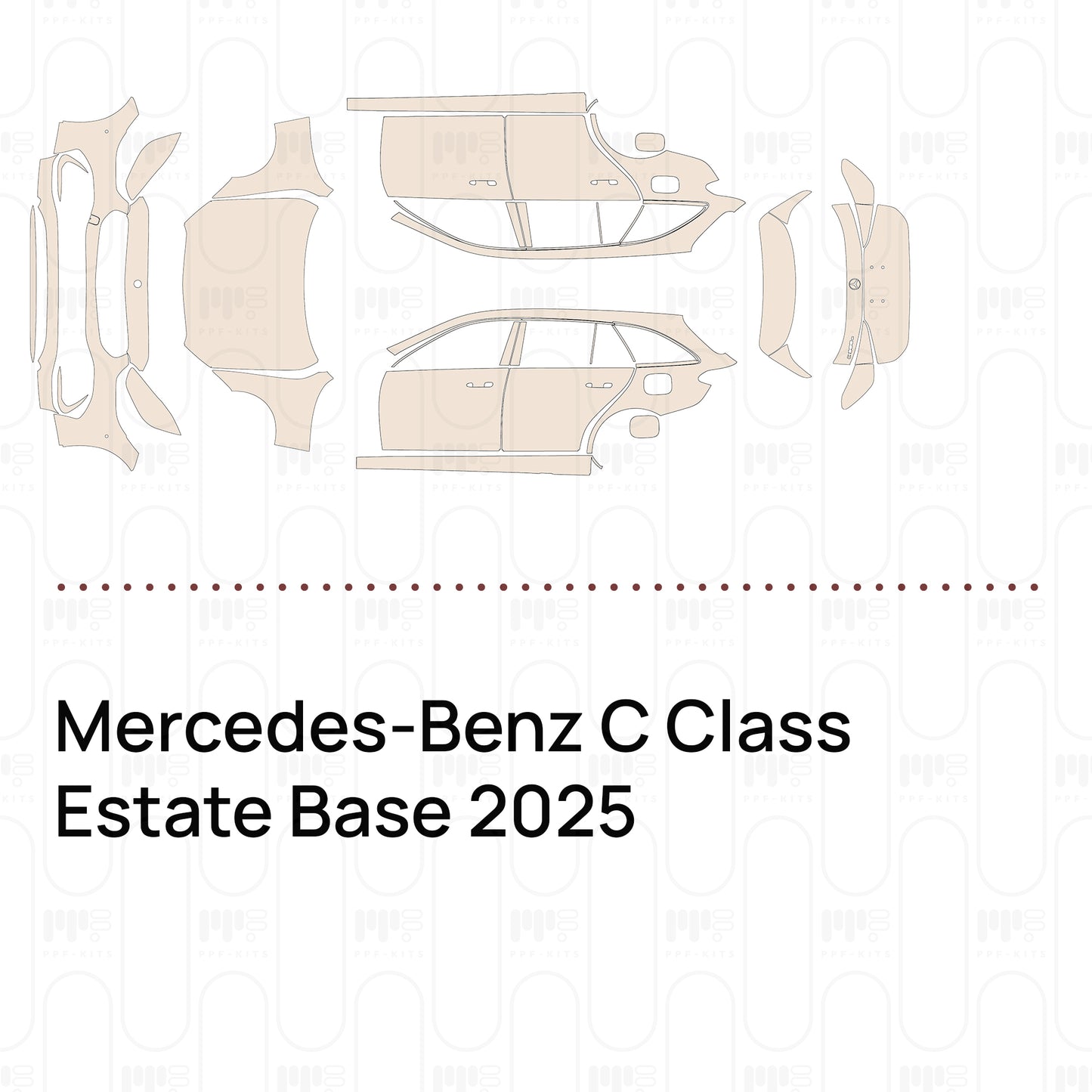 Pre-Cut PPF Mercedes-Benz C Class Estate Base 2025