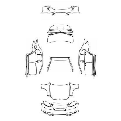 Pre-Cut PPF Mercedes-Benz C Class Sedan 450 AMG 2017 - PPF-Kits