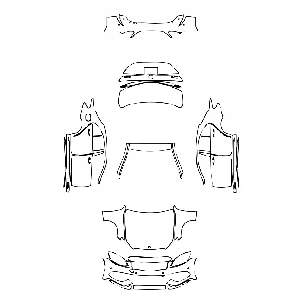 Pre-Cut PPF Mercedes-Benz C Class Sedan 450 AMG 2018 - PPF-Kits
