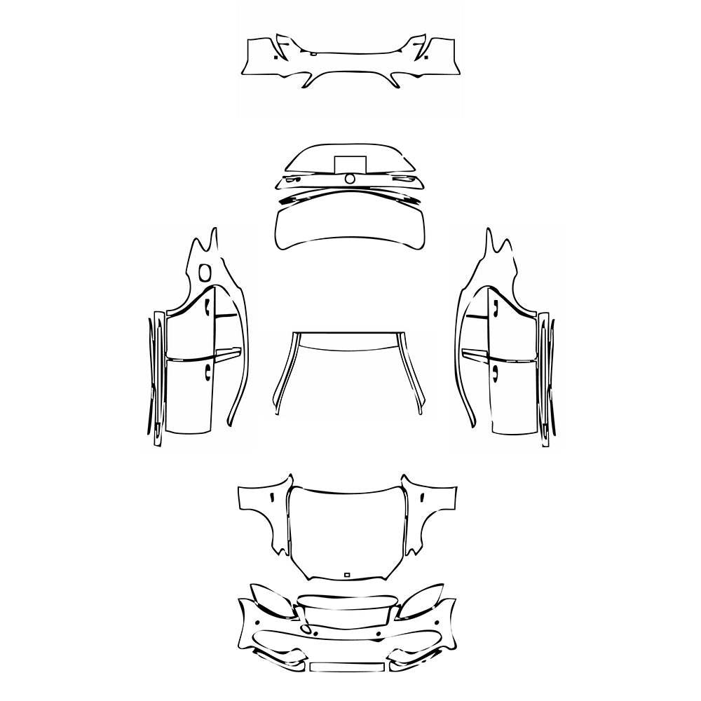Pre-Cut PPF Mercedes-Benz C Class Sedan AMG C43 2018 - PPF-Kits