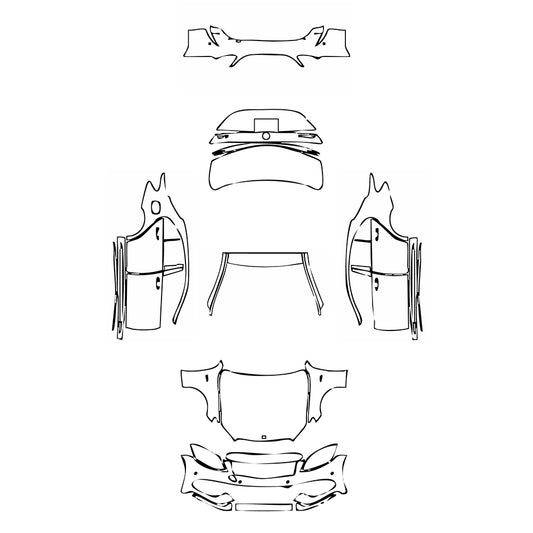 Pre-Cut PPF Mercedes-Benz C Class Sedan AMG C43 2018 - PPF-Kits