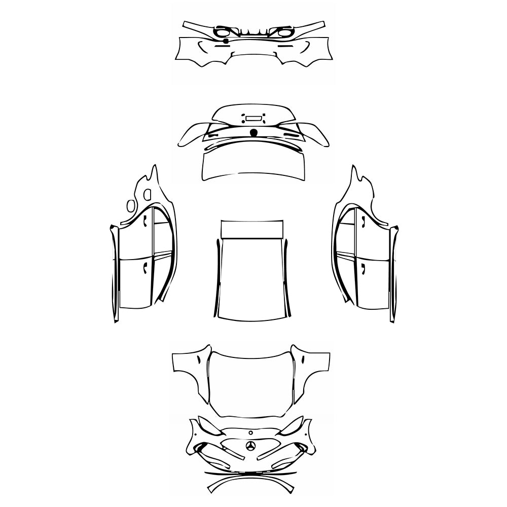 Pre-Cut PPF Mercedes-Benz C Class Sedan AMG C43 2024 - PPF-Kits