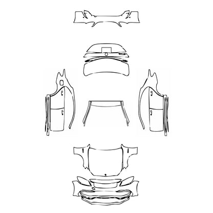 Pre-Cut PPF Mercedes-Benz C Class Sedan AMG C63 2016 - PPF-Kits