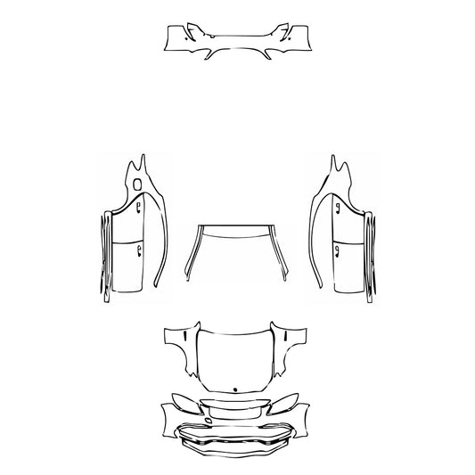 Pre-Cut PPF Mercedes-Benz C Class Sedan AMG C63 S 2016 - PPF-Kits