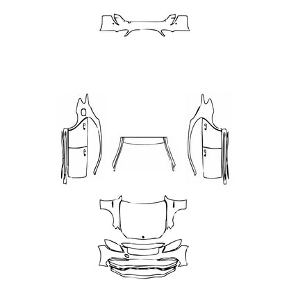 Pre-Cut PPF Mercedes-Benz C Class Sedan AMG C63 S 2018 - PPF-Kits