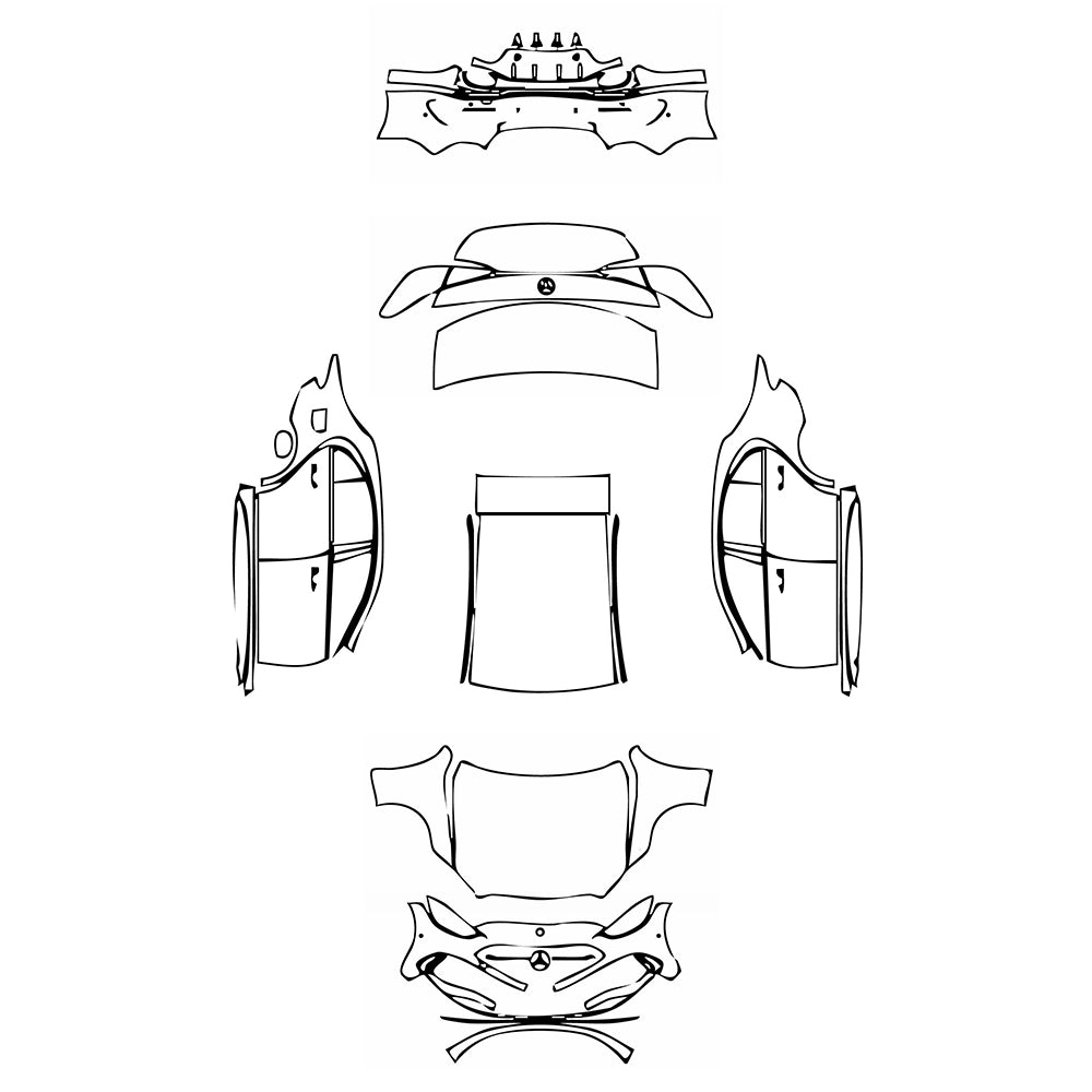 Pre-Cut PPF Mercedes-Benz C Class Sedan AMG Line Standard Wheelbase 2023 - PPF-Kits