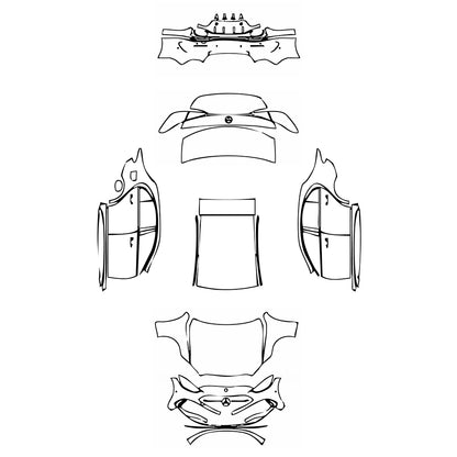 Pre-Cut PPF Mercedes-Benz C Class Sedan AMG Line Standard Wheelbase 2024 - PPF-Kits
