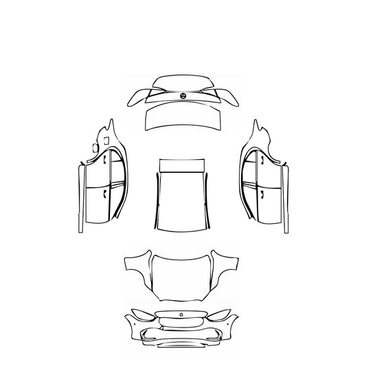 Pre-Cut PPF Mercedes-Benz C Class Sedan Base Standard Wheelbase 2025 - PPF-Kits