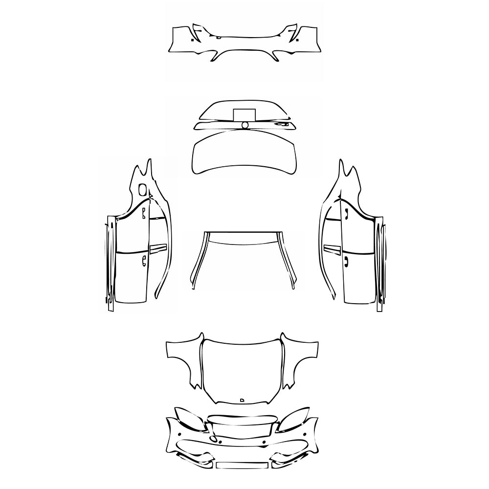 Pre-Cut PPF Mercedes-Benz C Class Sedan Sport Extended Wheelbase 2017 - PPF-Kits