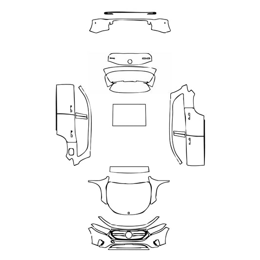 Pre-Cut PPF Mercedes-Benz EQB Base 2023 - PPF-Kits