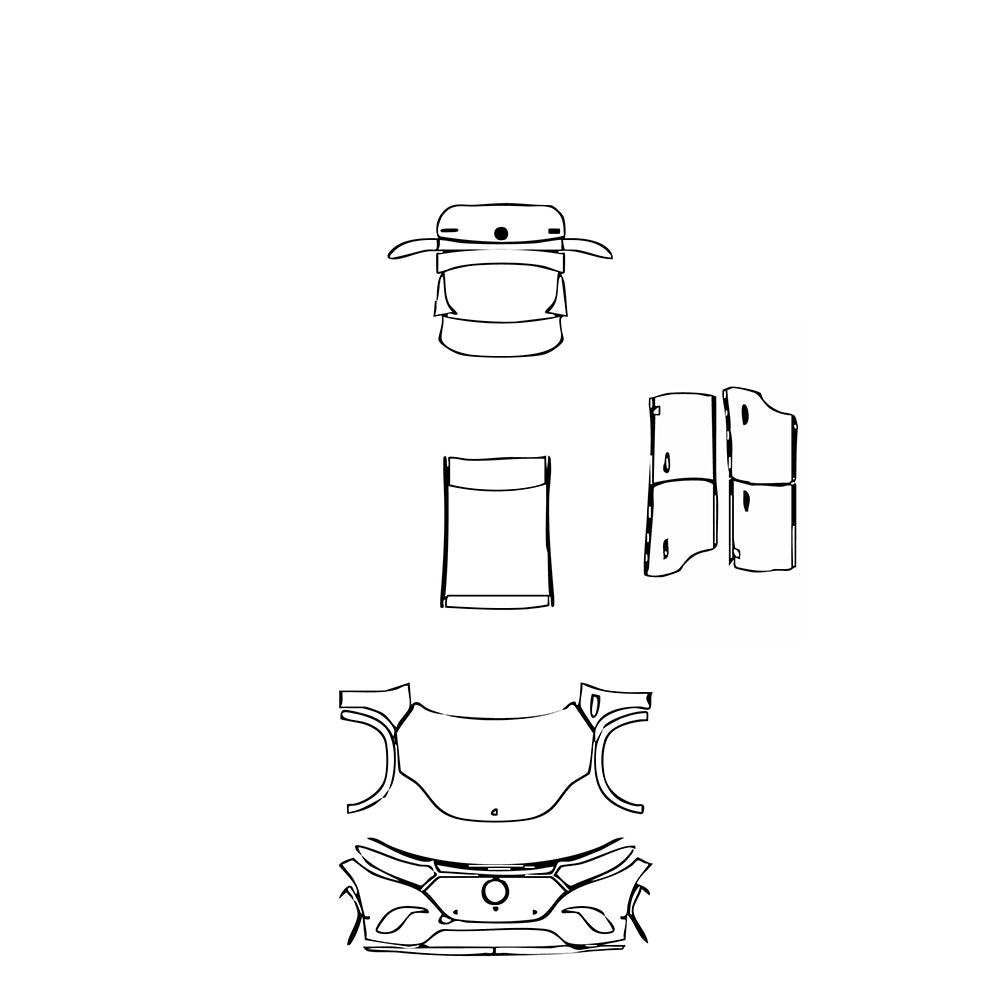 Pre-Cut PPF Mercedes-Benz EQS SUV 450 4MATIC 2023 - PPF-Kits