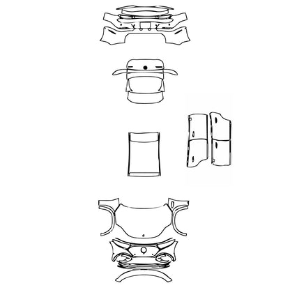 Pre-Cut PPF Mercedes-Benz EQS SUV 580 4MATIC 2023 - PPF-Kits