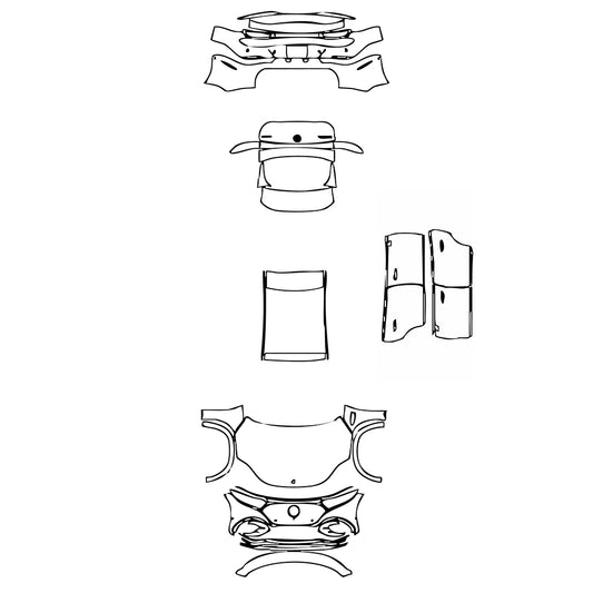 Pre-Cut PPF Mercedes-Benz EQS SUV 580 4MATIC 2024 - PPF-Kits