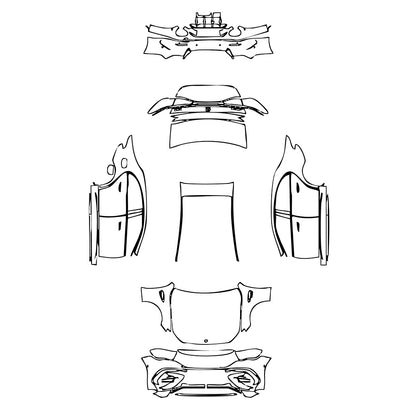 Pre-Cut PPF Mercedes-Benz E Class Sedan AMG E53 2025 - PPF-Kits