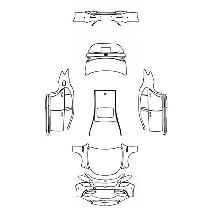 Pre-Cut PPF Mercedes-Benz E Class Sedan AMG E63 2019 - PPF-Kits