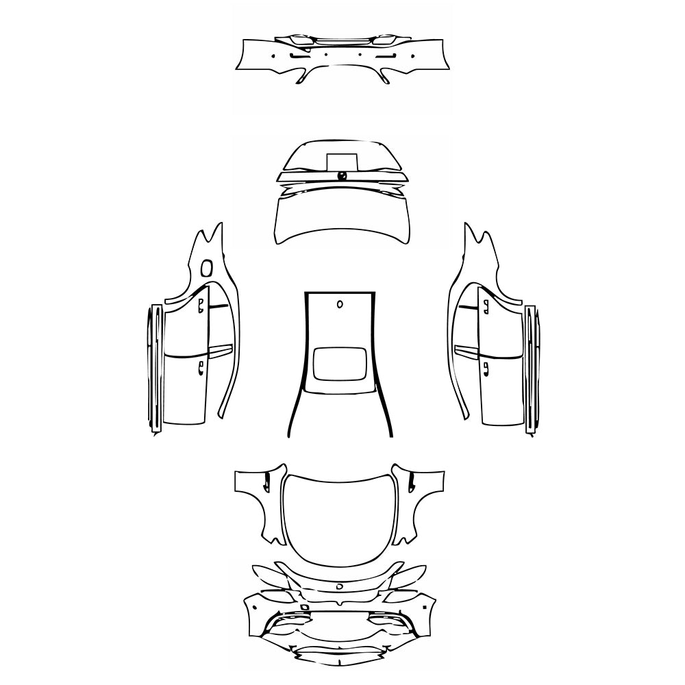 Pre-Cut PPF Mercedes-Benz E Class Sedan AMG E63 S 2019 - PPF-Kits