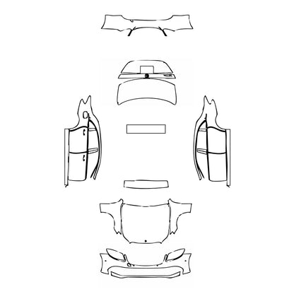 Pre-Cut PPF Mercedes-Benz E Class Sedan Luxury Extended Wheelbase 2020 - PPF-Kits