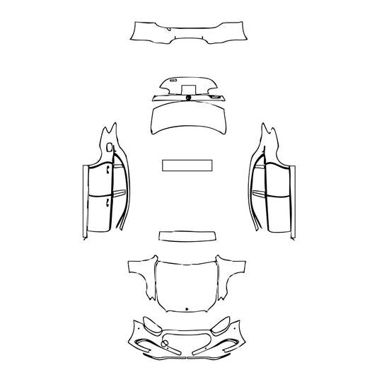Pre-Cut PPF Mercedes-Benz E Class Sedan Luxury Extended Wheelbase 2021 - PPF-Kits