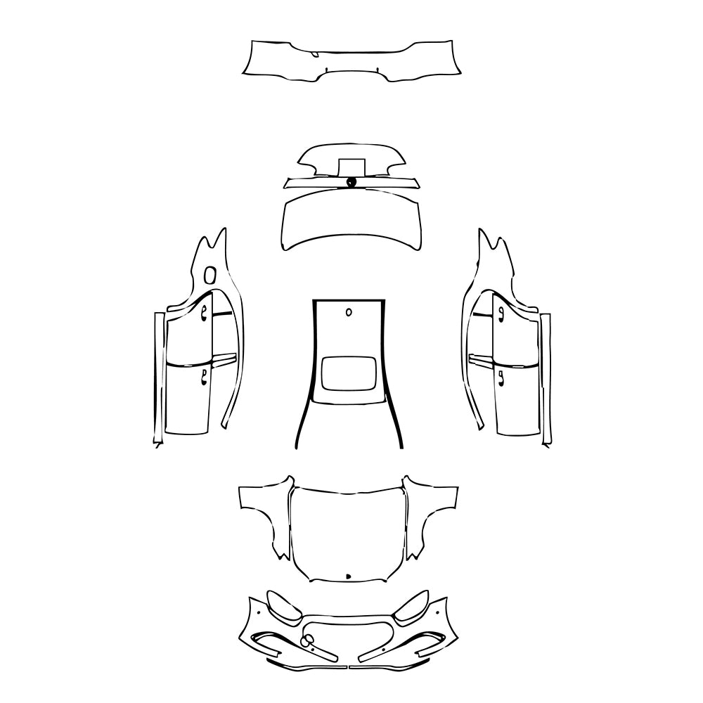 Pre-Cut PPF Mercedes-Benz E Class Sedan Luxury Standard Wheelbase 2023 - PPF-Kits