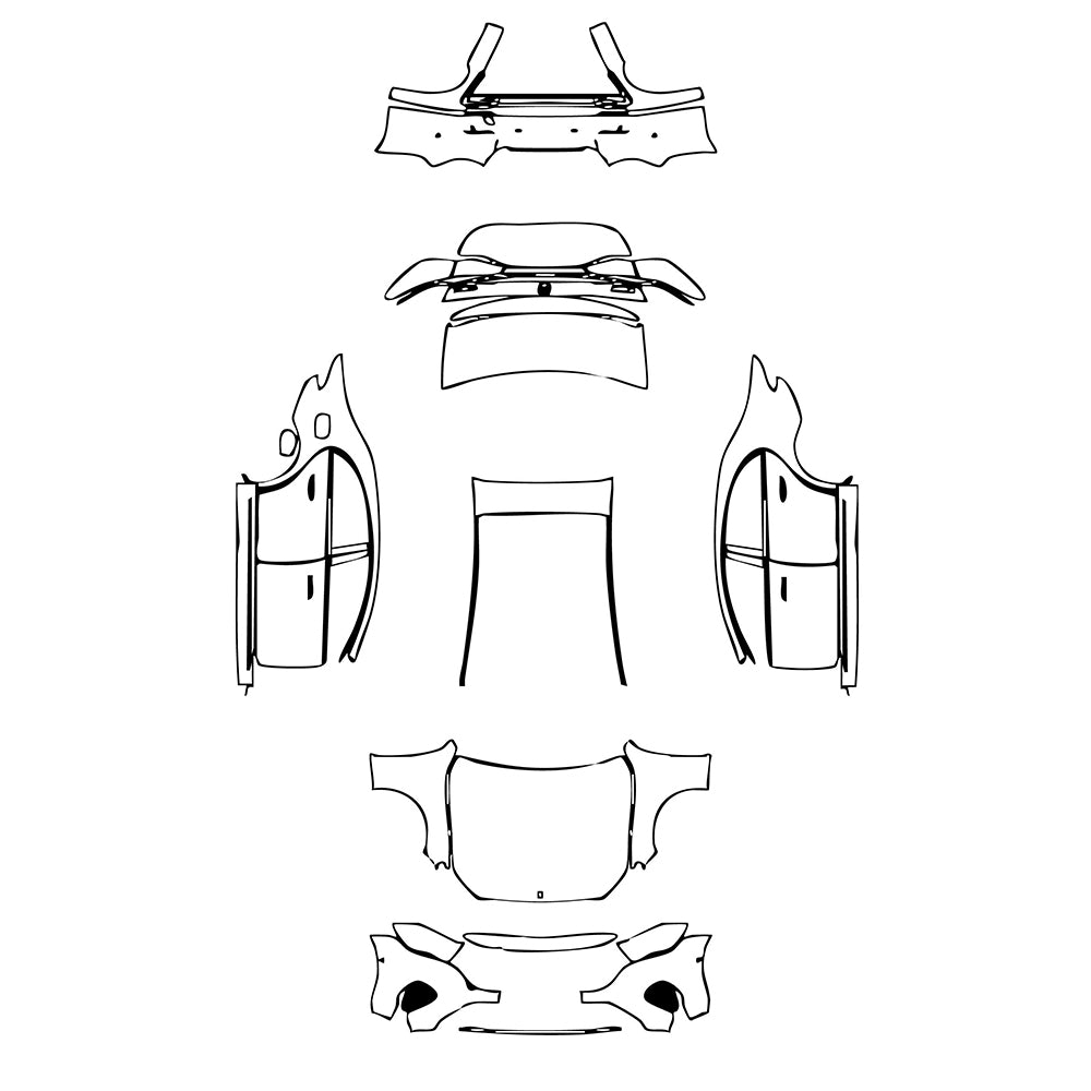 Pre-Cut PPF Mercedes-Benz E Class Sedan Luxury Standard Wheelbase 2025 - PPF-Kits