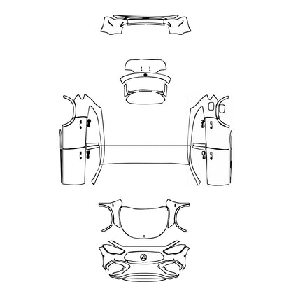 Pre-Cut PPF Mercedes-Benz GLA AMG GLA 35 2024 - PPF-Kits