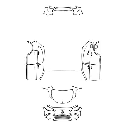 Pre-Cut PPF Mercedes-Benz GLA AMG GLA 45 2021 - PPF-Kits