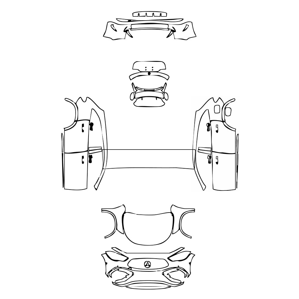Pre-Cut PPF Mercedes-Benz GLA AMG GLA 45 2024 - PPF-Kits