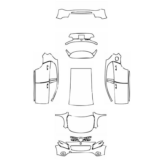 Pre-Cut PPF Mercedes-Benz GLA Base 2019 - PPF-Kits