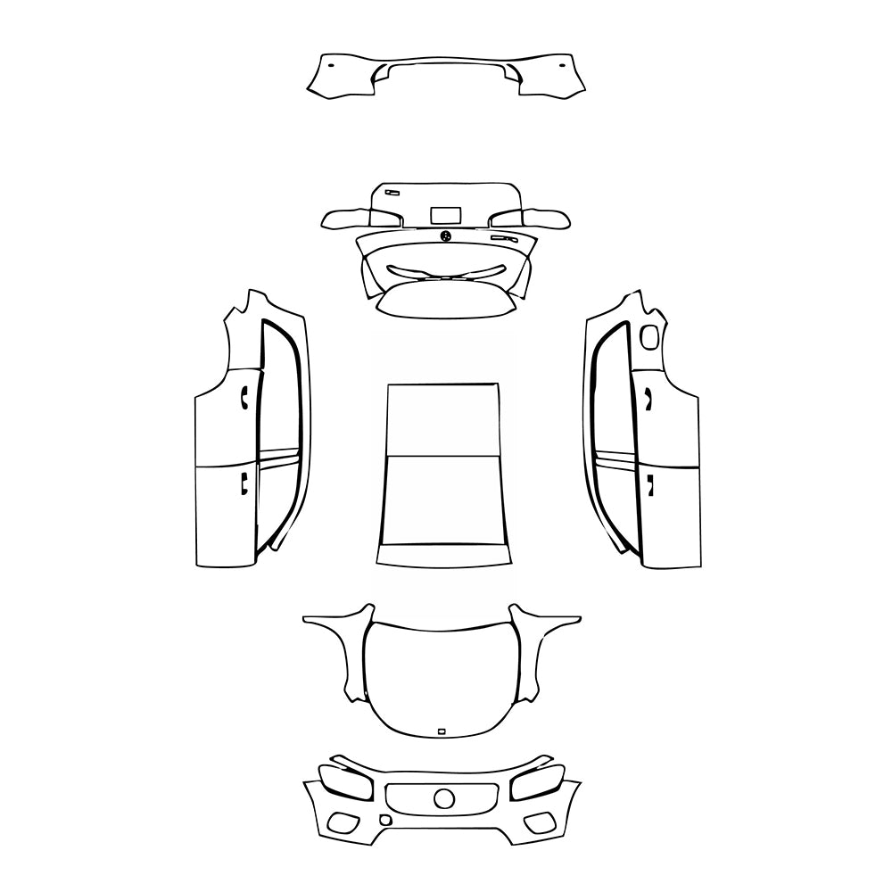 Pre-Cut PPF Mercedes-Benz GLB Base 2023 - PPF-Kits