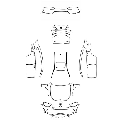 Pre-Cut PPF Mercedes-Benz GLC Coupe AMG GLC43 2020 - PPF-Kits