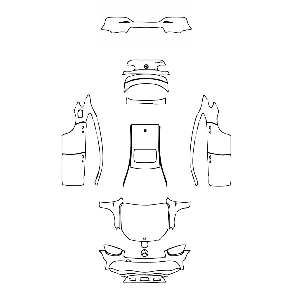Pre-Cut PPF Mercedes-Benz GLC Coupe AMG GLC43 2021 - PPF-Kits