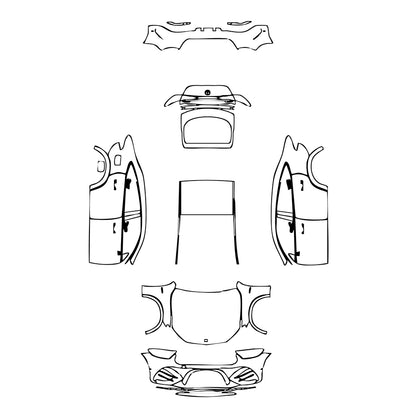 Pre-Cut PPF Mercedes-Benz GLC Coupe AMG GLC43 2024 - PPF-Kits