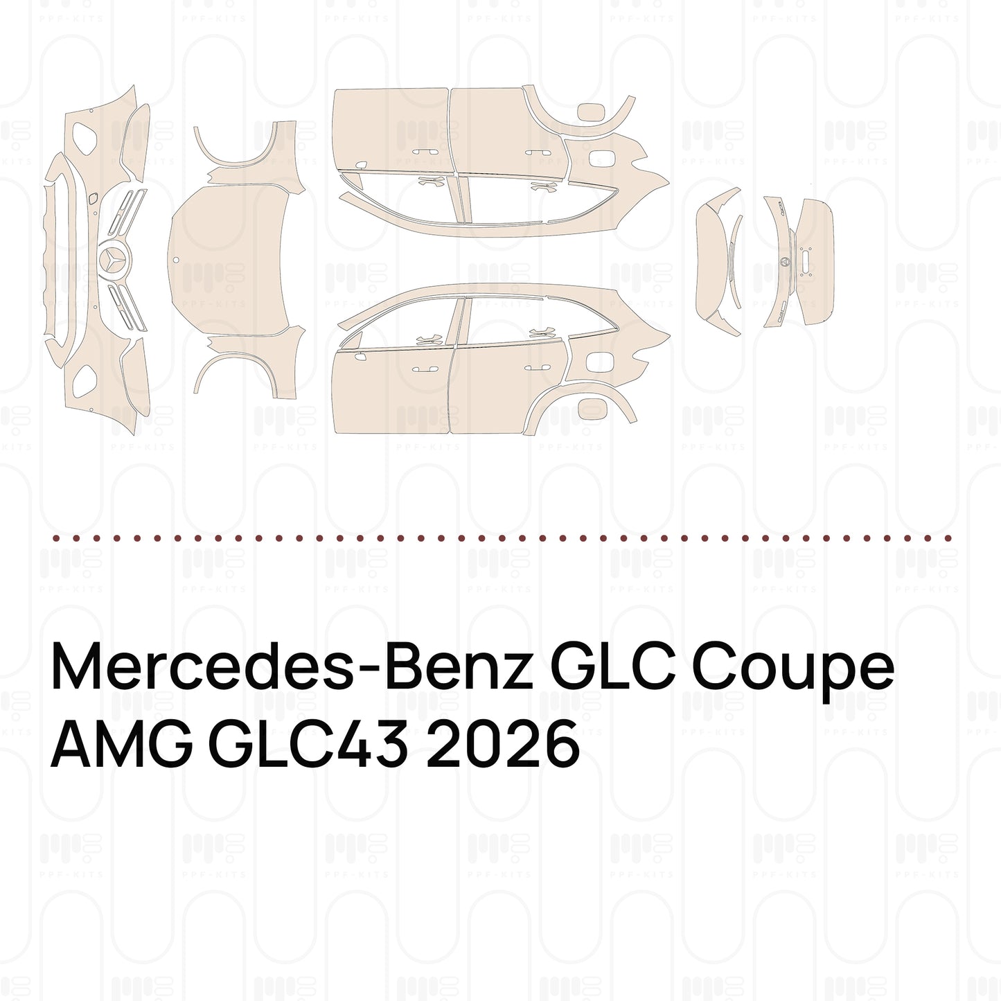 Pre-Cut PPF Mercedes-Benz GLC Coupe AMG GLC43 2026