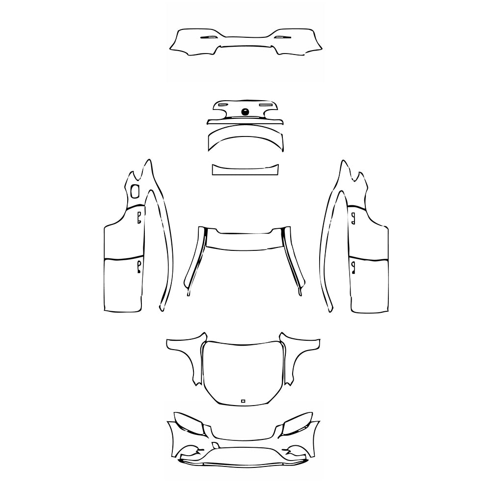 Pre-Cut PPF Mercedes-Benz GLC Coupe AMG line 2019 - PPF-Kits