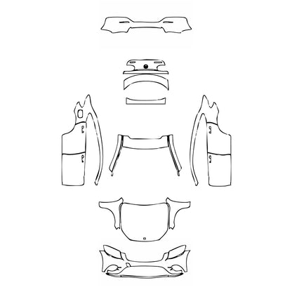 Pre-Cut PPF Mercedes-Benz GLC Coupe AMG line 2019 - PPF-Kits