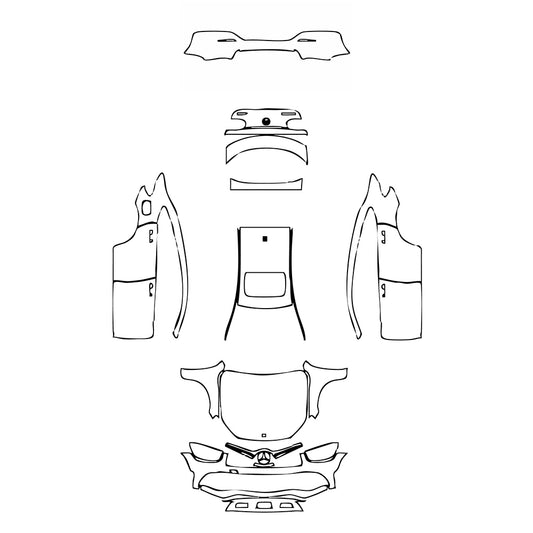 Pre-Cut PPF Mercedes-Benz GLC Coupe AMG line 2021 - PPF-Kits