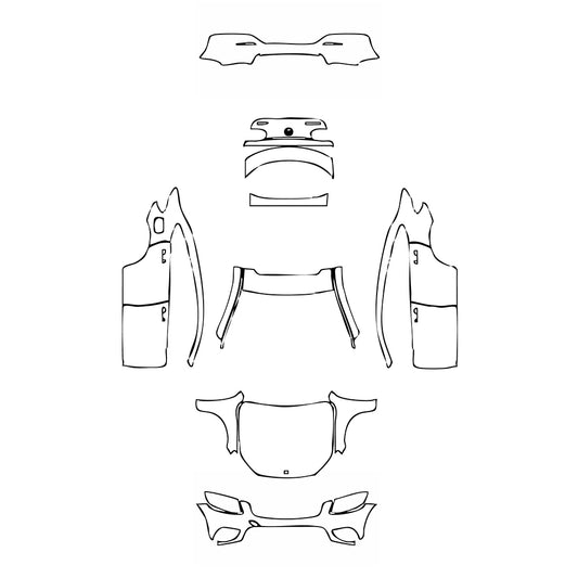 Pre-Cut PPF Mercedes-Benz GLC Coupe Base 2019 - PPF-Kits