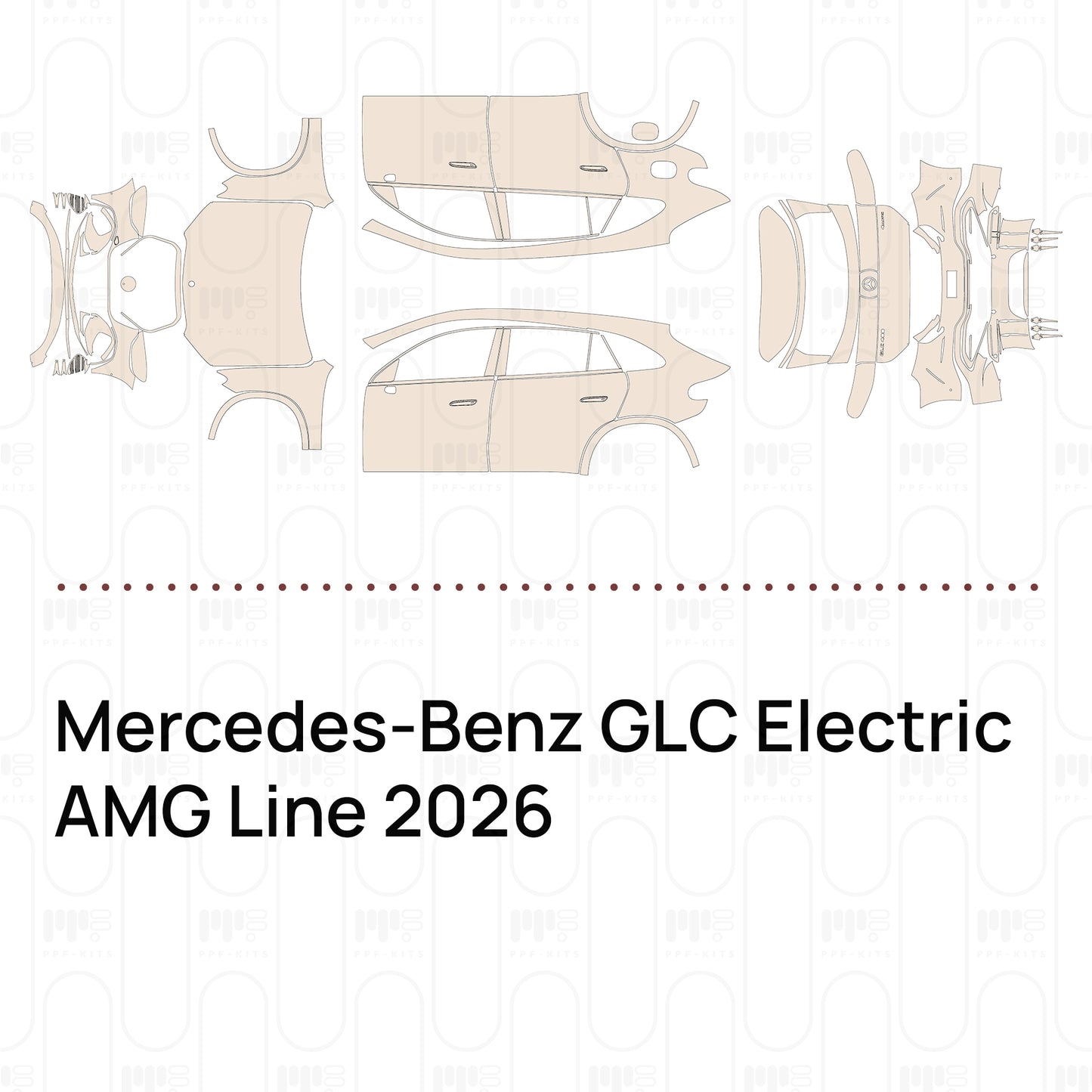Pre-Cut PPF Mercedes-Benz GLC Electric AMG Line 2026
