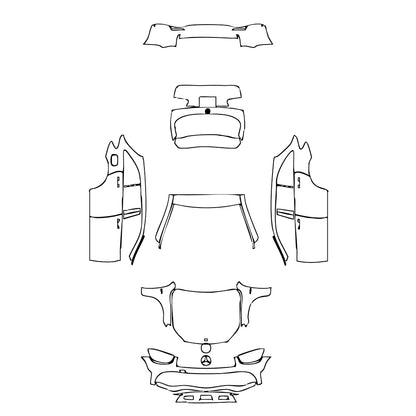 Pre-Cut PPF Mercedes-Benz GLC SUV AMG GLC43 2021 - PPF-Kits