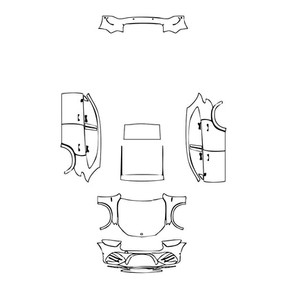 Pre-Cut PPF Mercedes-Benz GLC SUV AMG GLC43 2024 - PPF-Kits