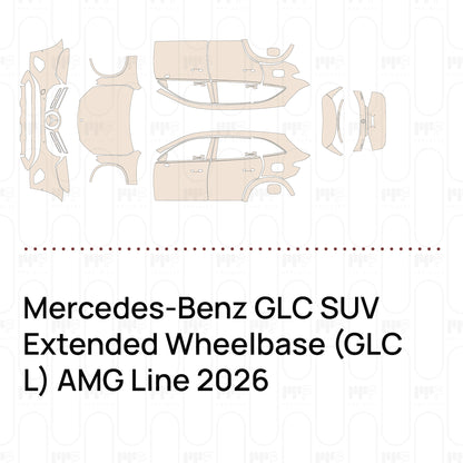 Pre-Cut PPF Mercedes-Benz GLC SUV Extended Wheelbase (GLC L) AMG Line 2026