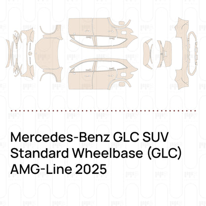 Pre-Cut PPF Mercedes-Benz GLC SUV Standard Wheelbase (GLC) AMG-Line 2025