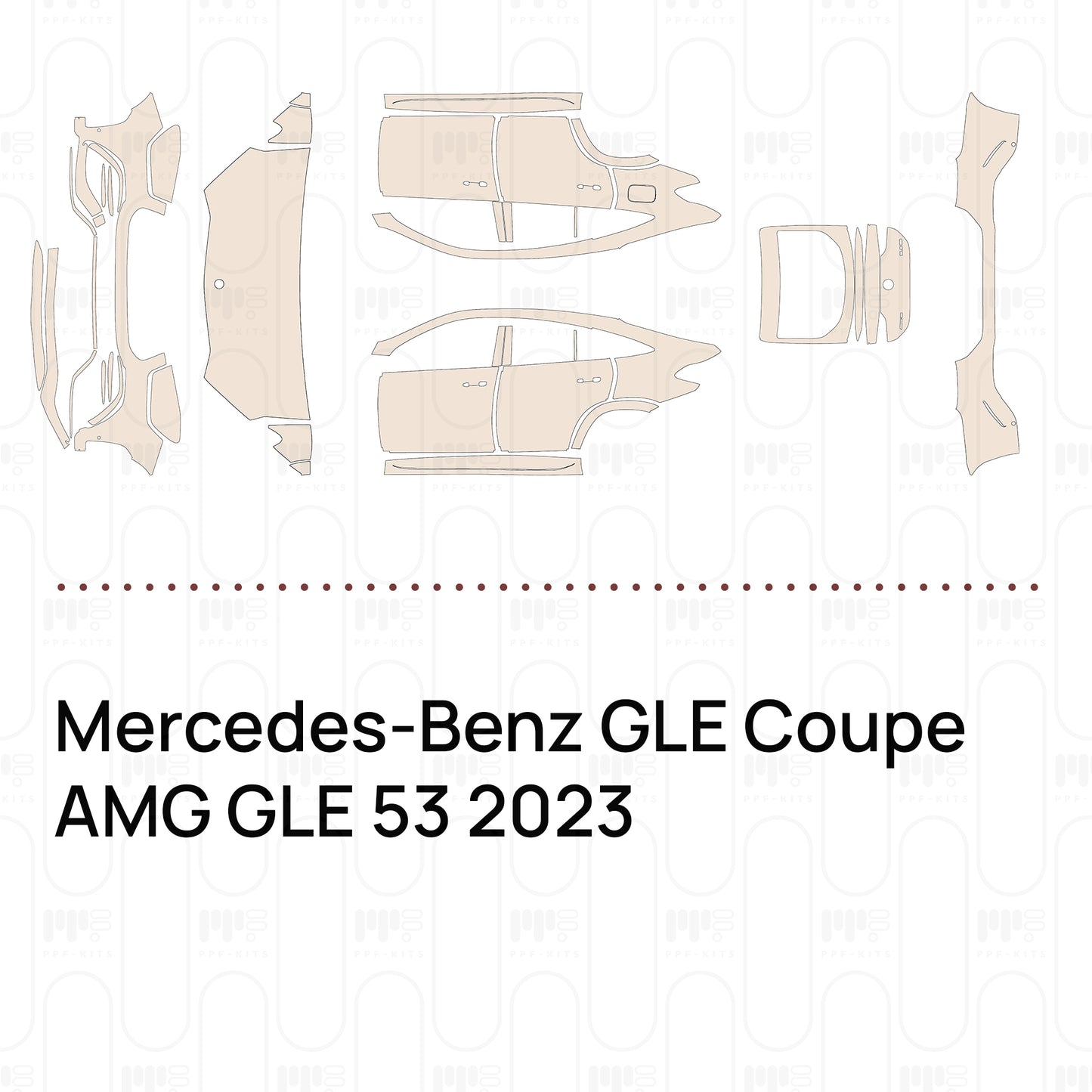 Pre-Cut PPF Mercedes-Benz GLE Coupe AMG GLE 53 2023