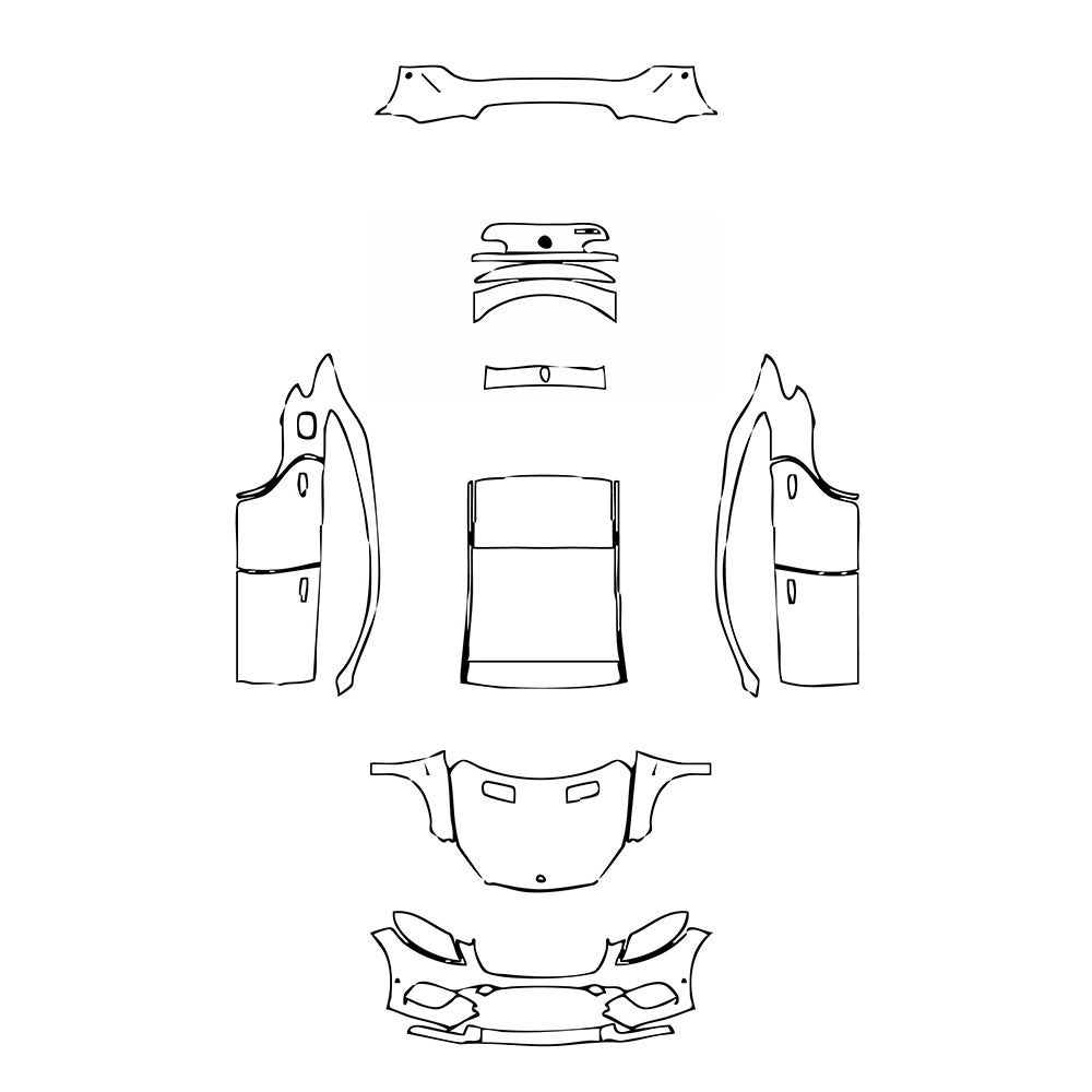 Pre-Cut PPF Mercedes-Benz GLE GLE Coupe 450 AMG 2015 - PPF-Kits