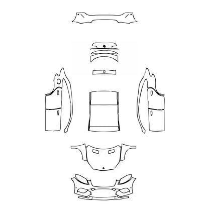 Pre-Cut PPF Mercedes-Benz GLE GLE Coupe AMG GLE 43 2017 - PPF-Kits