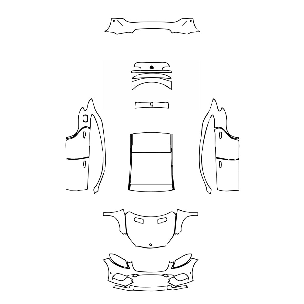 Pre-Cut PPF Mercedes-Benz GLE GLE Coupe AMG GLE 43 2018 - PPF-Kits